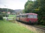 VT98 bei einer Sonderfahrt, am 03. Oktober 2009 bei Buchholz ...