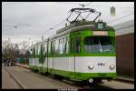 Der Gt 521 im Betriebshof Rheing�nheim. Bei Sonderfahrt der IG ...