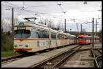 rnv-oeg-heidelberg-ludwigshafen-mannheim Verschiedene D�wags: Gt6, Gt8 und ET12. Bei Sonderfahrt der IG Nahverkehr Rhein-Neckar, 16. M�rz 2008.