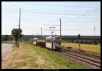 rnv-oeg-heidelberg-ludwigshafen-mannheim 4357 am 27. Juni 2010 nahe des Hp Pforzheimer Stra�e.