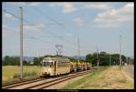 rnv-oeg-heidelberg-ludwigshafen-mannheim Der Triebwagen 77 am 27. Juni 2010 nahe des Hp Pforzheimer Stra�e.