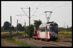rnv-oeg-heidelberg-ludwigshafen-mannheim 4357 als Falschfahrt zwischen Edingen West und Neu Edingen. 27. Juni 2010