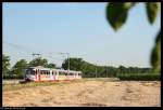 rnv-oeg-heidelberg-ludwigshafen-mannheim Am 19. Juli 2010 beschleunigt ein Zugverband, gef�hrt von 4105, aus dem Haltepunkt Hohensachsen. Sein n�chster Halt wird der OEG Bahnhof von Gro�sachsen sein.