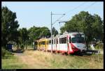 rnv-oeg-heidelberg-ludwigshafen-mannheim 4111 mit 4115 am 19. Juli 2010 kurz hinter Leutershausen.