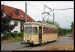 rnv-oeg-heidelberg-ludwigshafen-mannheim Triebwagen 77 wartet am 23. Juli 2010 darauf, dass der Fahrdienstleiter zur Rangierfahrt zustimmt.