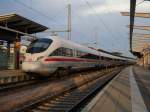 Wenige Augenblicke nach dem Touri-Sonderzug fuhr der ICE-T 411 518 ...