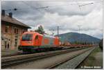 Am 6.9.2010 wurde der SLGAG 93017, ein leerer Flachwagenzug, auf ...