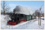 Burgfr�ulein 99 4802 mit einem kurzen Zug der R�genschen B�derbahn ...