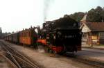 Rugensche Baderbahn - Rasender Roland 99 4632  Putbus  30.08.90