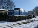 251 901 kam,am 11.Februar 2012,nicht zum Wintereinsatz.Die Lok steht unver�ndert ...
