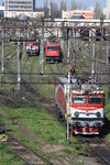 E-Loks 477-538-9, 477-345-9 und 473-003-9 warten am 30.03.2016 im Bahnbetriebswerk Bukarest Nord darauf, ihren Dienst anzutreten.