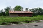 Dieser Schuppen steht im Bahnhof Baiculesti.