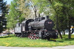 Dampflok 50.1497 ist ausgestellt in Bahnhof Predeal.