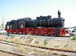 Diese Dampflokomotive mit der Nummer 50 506 war am 16.7.2009 auf dem rumnischen Bahnhof Tulcea Oras abgestellt.
