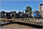 BR 62 und einige Dampfloks, die zur Museumsausstellung gehören im Depot Sibiu.