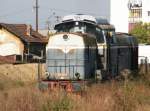 CFR 80-0483-0 wartet in Arad, am 22. 10. 2012. 