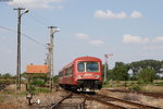 57-0441-6 als R 14509 (Timisoara Nord-Resita Nord) bei der Einfahrt Jebel 30.8.16.