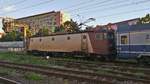 E-Lok 45-0348-8 in bukarester Nordbahnhof am Abend des 29.05.2017