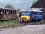 Gleisbau LKW im Bahnhof Viseu de sus