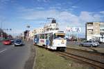 Rumänien / Straßenbahn (Tram) Arad: Tatra T4D - Wagen 1174 (ehemals Halle/Saale) der Compania de Transport Public SA Arad (CTP Arad SA), aufgenommen im März 2017 im Stadtgebiet von