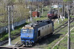 Diesellok 63-1133-6 und E-Lok 41-814-8 im Nordbahnhof Bukarest am 30.03.2016
