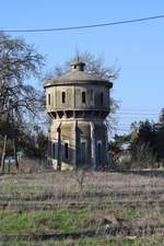 Wasserturm des Bahnhofs Urziceni am 09.04.2018