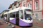 Rumänien / Straßenbahn (Tram) Timişoara: GT4 Armonia - Wagen 3504 (ehemals Wegmann GT4d aus Bremen) der Regia Autonomă de Transport Timişoara (R.A.T.T.), aufgenommen im