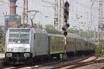 Rurtalbahn/Railpool 185 674 endet am 29.5.10 mit Sonderzug aus D�ren ...