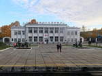 Bahnhof in Skovorodino bei Km 7306 am 20. September 2017.