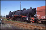 Die ehemalige russische Beutelok TE 3246 stand am 3.5.1995 im Freigelände des RAW Görlitz.