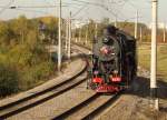 Steam locomotive L-series at Moscow Railway-test Ring (Sherbinka)22 Sept. 2007