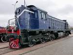 Auch hier fehlt noch die Beschriftung, es könnte sich aber um eine Lok der Baureihe ТЭ1 oder ТЭM1 handeln, im Russischen Eisenbahnmuseum in St.