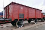 Offener Güterwagen im Russischen Eisenbahnmuseum in St.
