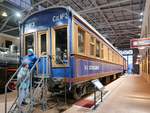 Salonwagen der Ost-China-Eisenbahn, gebaut 1902-1904, im Russischen Eisenbahnmuseum in St.