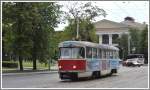 CKD Tatra Tram 525 der Linie 1 in Knigsberg/Kaliningrad.