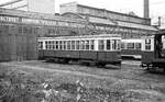 Moskau Tram__KM 2170 im Depot Baumanska. Lt.internet-info Bj. 1930, heute als Museumswagen im Einsatz.__10_1977