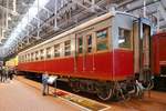 Motorwagen 1024 der Triebzugbaureihe CB (SB), gebaut 1932, im Russischen Eisenbahnmuseum in St.