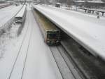 Hier eine S7 nach Potsdam Hbf., bei der Einfahrt am ...