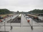 Der Bahnhof Olympiastadion vor�bergehend voll bei den S-Bahn-St�rungen (3.08.2009)  ...