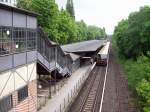 Botanischer Garten (Bahnhof der Wannseebahn), Bahnsteig mit S1, Blick von ...