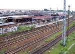 s-bahn-berlin-stationen Warschauer Stra�e (Stadtbahn), Bahnsteige  A und B, Blick von der Warschauer Br�cke (08.06.2010)