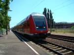 S-Bahn Dresden S1 Mei�en, Einfahrt Radebeul West, 09.07.2010.