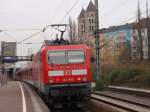 Immer noch eifrig unterwegs auf der S1 die lokbespannten S-Bahnen. ...