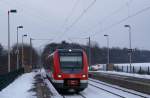 S-Bahn Rhein-Ruhr 422 039-8 h�lt als S9 nach Wuppertal Hbf in Velbert-Rosenh�gel. 08.01.2010 - 13:32