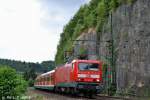 S-Bahn Rhein-Ruhr 143 643-5 mit der S8 nach Hagen am 24.07.2010 in Ennepetal