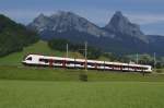 RABe 523 017-8 erreicht ...  Sandro Gadola 20.08.2011