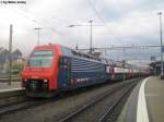 Re 450 099-7 Volketswil am 26.11.09 in Rapperswil. Die Lok ...