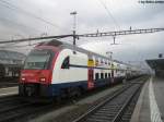 RABe 514 033-0 + 514 041-3 am 26.11.09 in Rapperswil ...