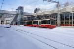 S-Bahn Zurich Be 4/6 61 steht am 30.1.10 abfahrtsbereit in Forch.
