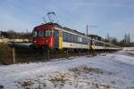 RBe 540 n�hert sich am 4.2.10 als S 33 Winterthur ...